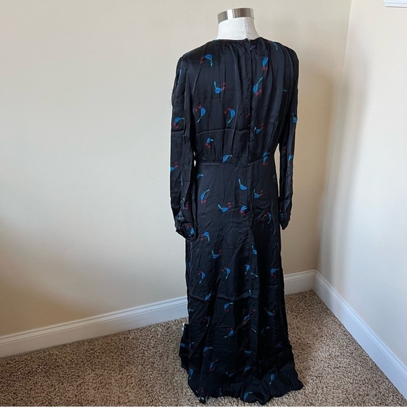 Cynthia Rowley Seabreeze Black Cherry Print Maxi Dress 17515 - Picture 8 of 13